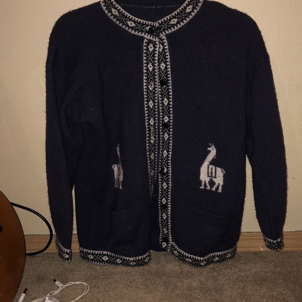Lama fur sweater